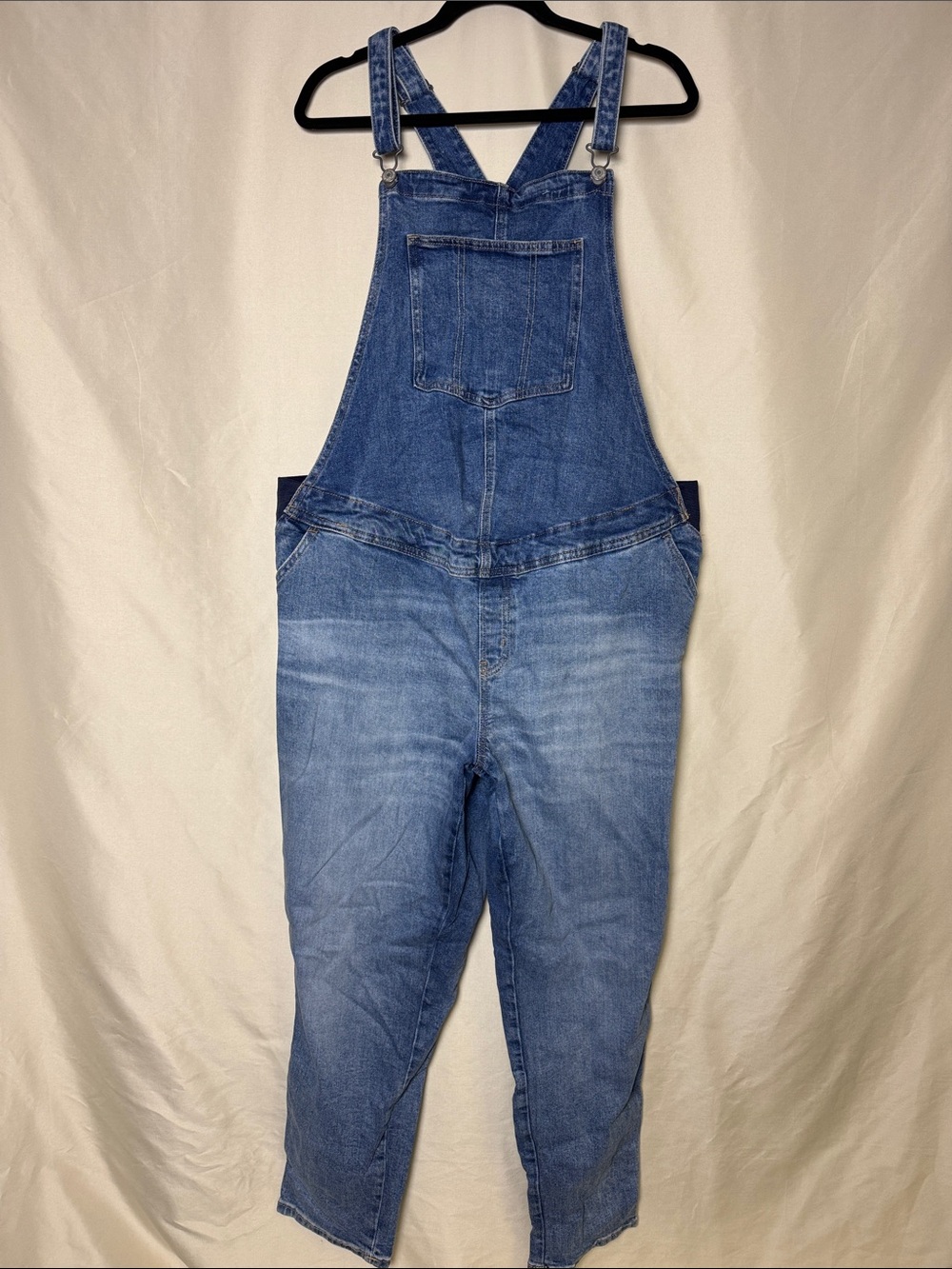 Old Navy Maternity Medium Blue Denim Overalls